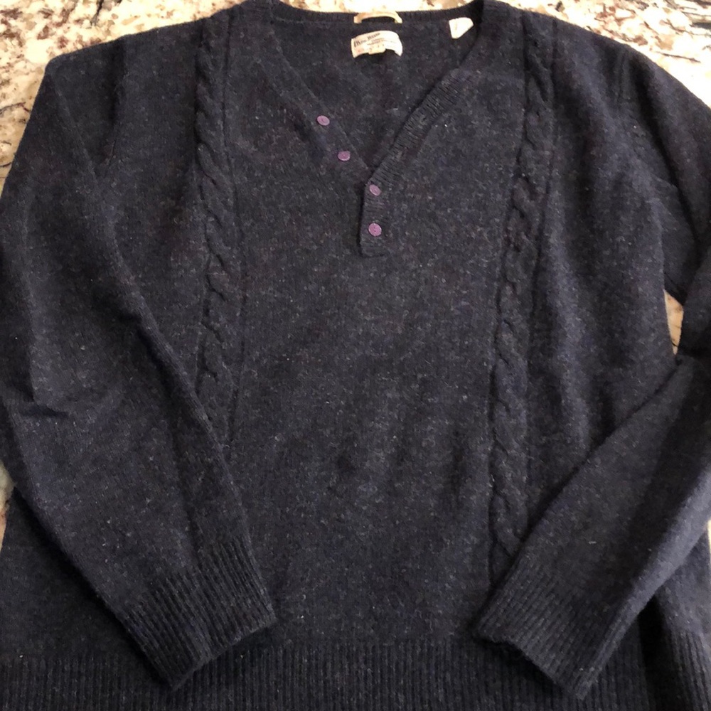 Gant navy half cardigans size L